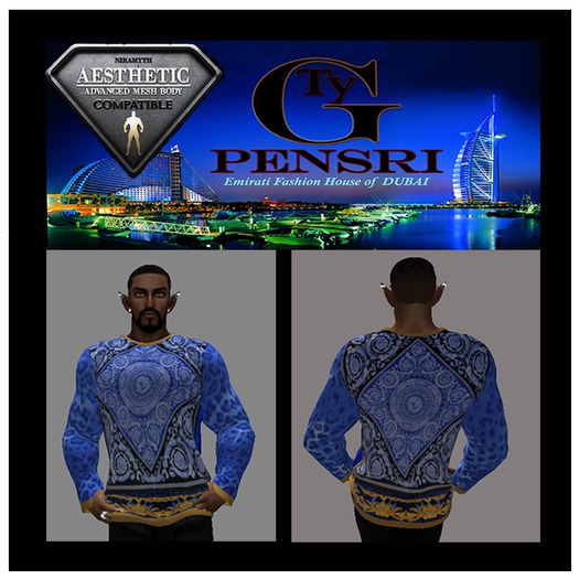 PENSRI V Long Sleeve Blue