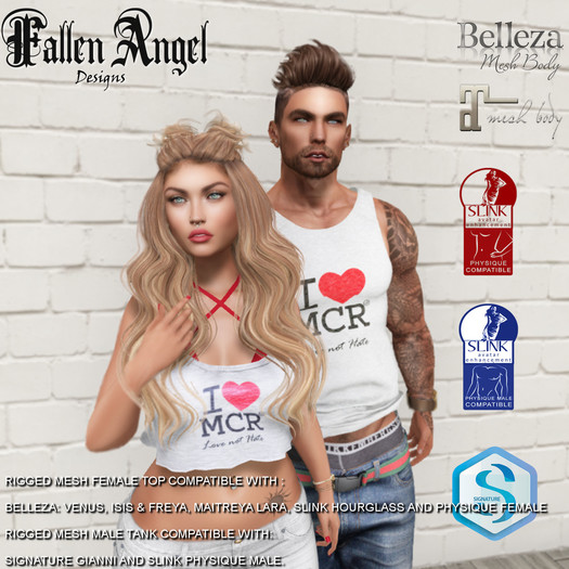 F.A.D Rigged Mesh "Manchester"  Female  Top