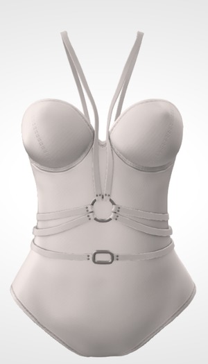 Kaithleen's Harnessed Body - White