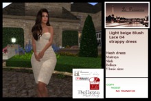 LP light beige Blush Lace 04 strappy dress * BOX