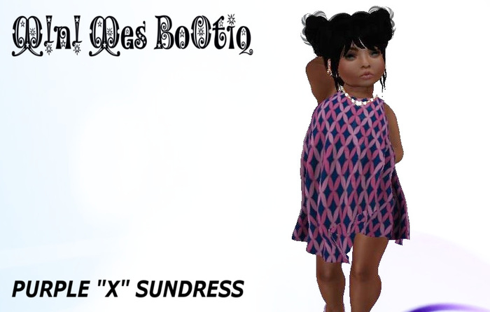 MMB - Purple "X" Pattern Sundress