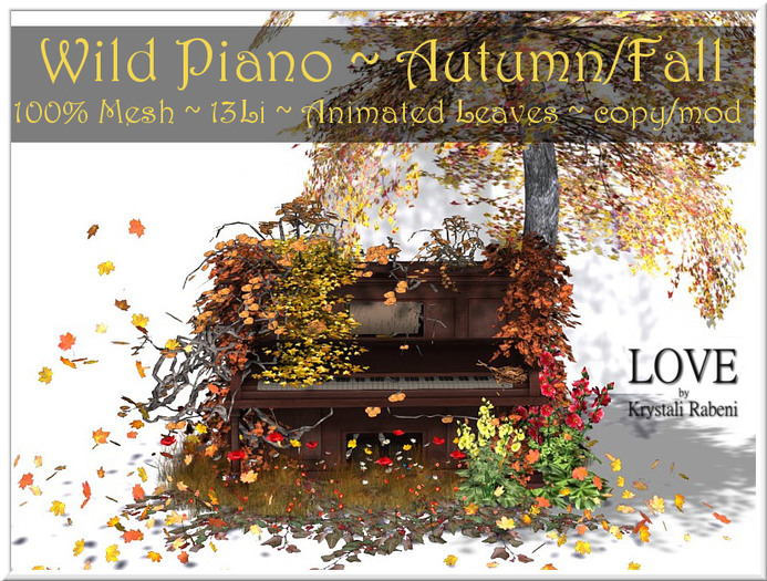 LOVE - WILD PIANO - AUTUMN/FALL - (ADD ME AND TOUCH SCREEN)