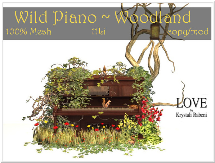 LOVE - WILD PIANO - WOODLAND - (ADD ME AND TOUCH SCREEN)