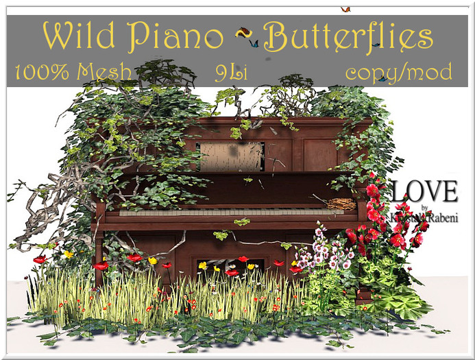 LOVE - WILD PIANO - BUTTERFLIES - (ADD ME AND TOUCH SCREEN)