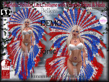 DEMO PACKAGE FOR USA PATRIOTIC HOLIDAY LACE COSTUME