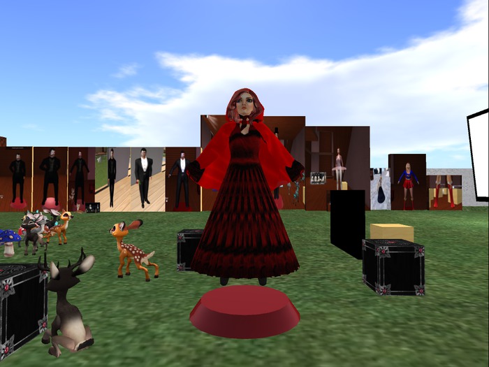 red riding hood little girl and avatar