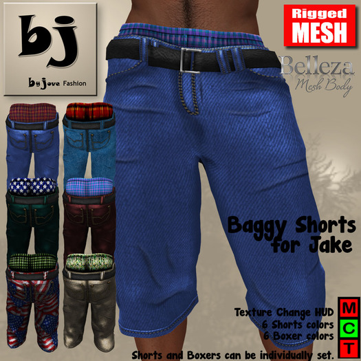 Baggy Shorts for Jake, By BJ - DEMO