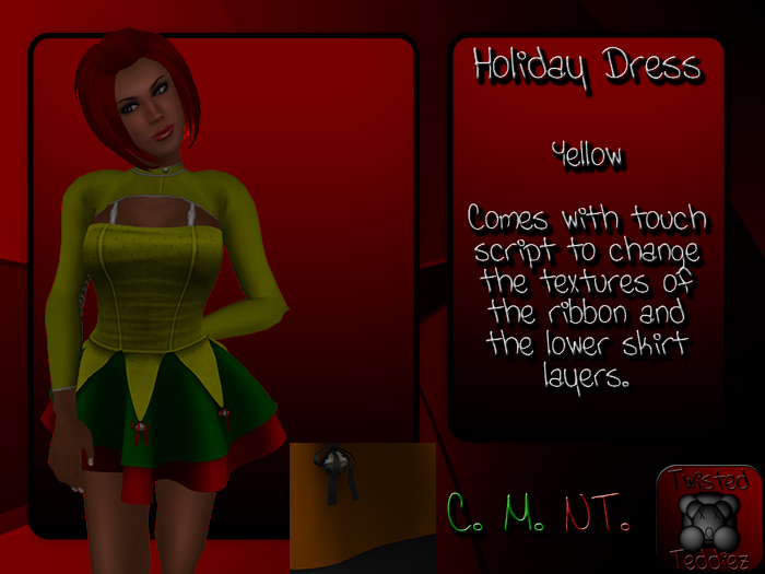 {T.t} Holiday Dress - Yellow