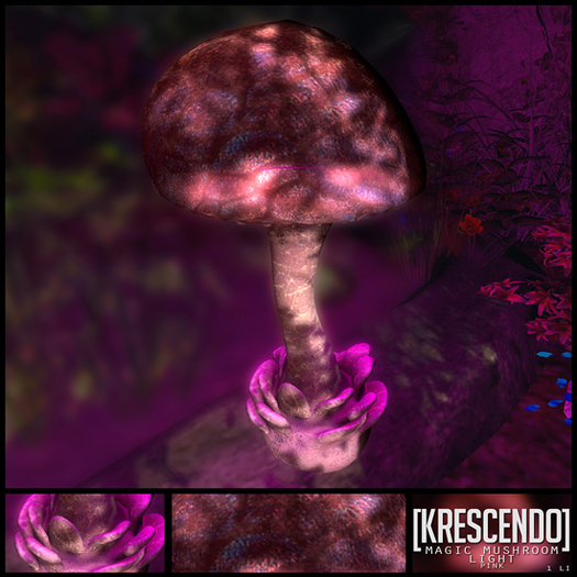 [Kres] Magic Mushroom Light (Pink)