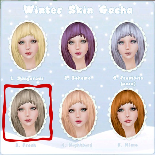 !RT!:.:Winter Skin Gacha:.:Fresh