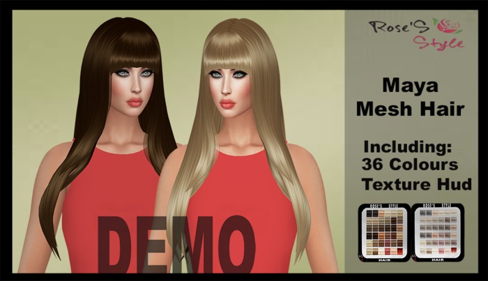 ROSE'S STYLE Maya Mesh Hair DEMO