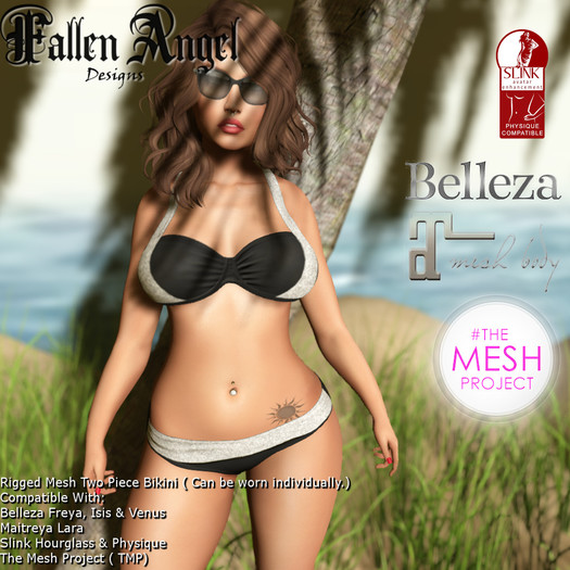 F.A.D "Pin Up" Bikini Silver Glitz