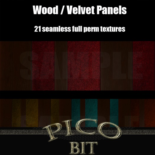 Wood and Velvet Panels