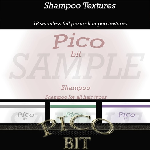 Shampoo Bottle Label Textures