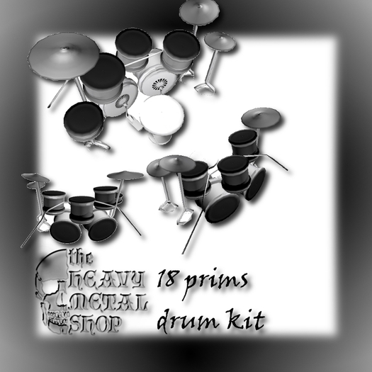 Low prim drum kit, sculpted! -90% OFF!!!