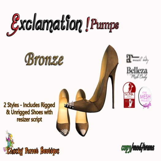 Exclamation! Pumps Bronze