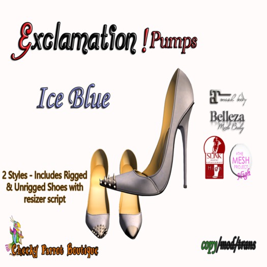 ~CPB~ Exclamation! Pumps Ice Blue