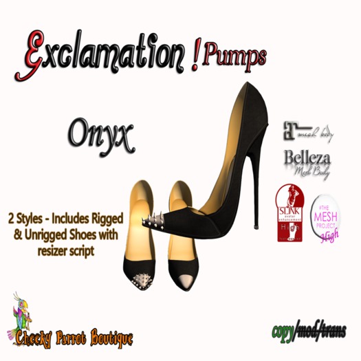 ~CPB~ Exclamation! Pumps Onyx