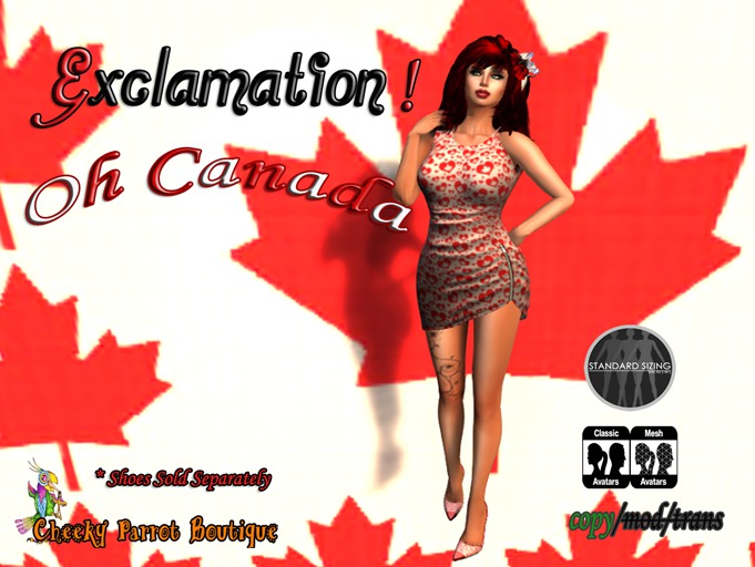 ~CPB~ Exclamation!Dress - Oh Canada