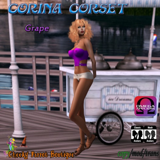 ~CPB~ Corina Corset Grape