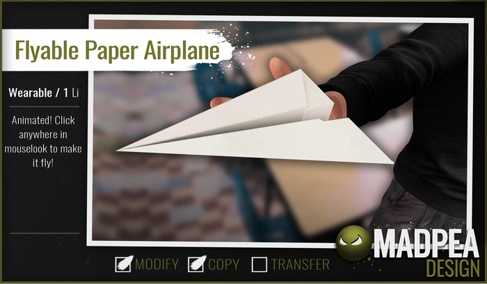 MadPea Paper Airplane