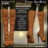 C&F Jesse Xtreme Knee Boots - RUST
