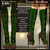 C&F Jesse Xtreme Knee Boots - Green