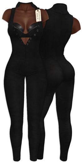 Yasum**ADD ME*Maitreya ONLY*Suede Catsuit*Black