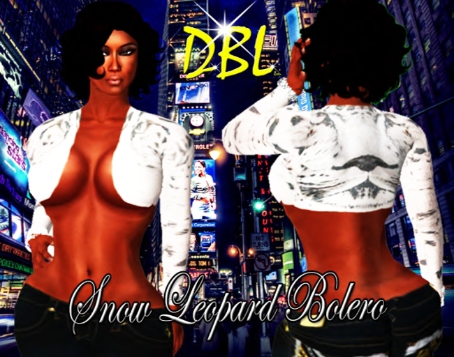 *Da Bizness Lady* Snow Leopard Bolero