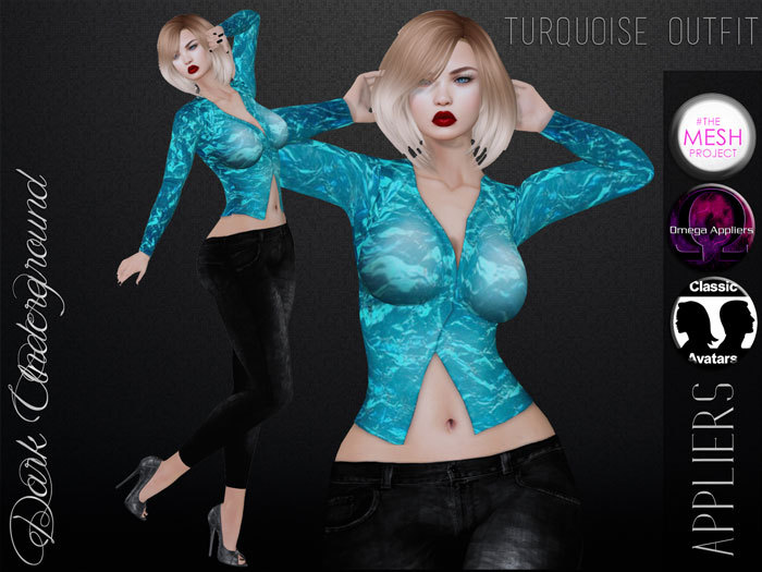 08. Turquoise outfit - L$25