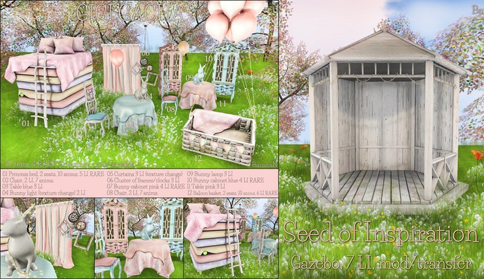 GIGI chair blue/white