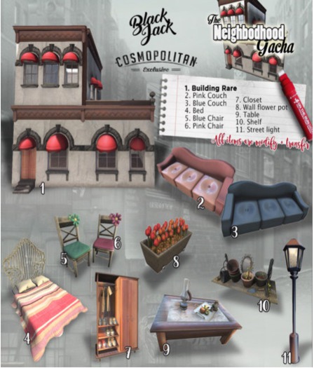 BJK * Neighborhood Gacha - Pink Chair