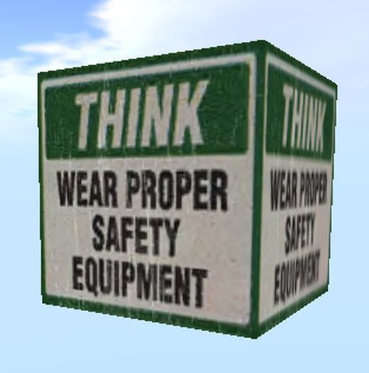 Rotating Official "Safety Signs" SIGN