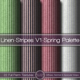 {L} Linen-Stripes V1-Spring Palette