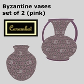 Byzantine vases - set of 2 (pink)