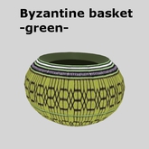 Byzantine basket - green