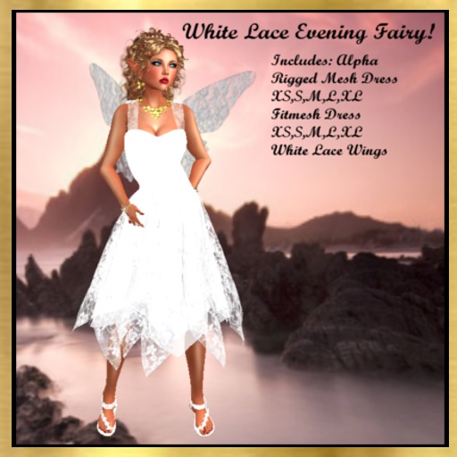 White Lace Evening Fairy!