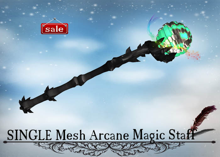 SINGLE Mesh Arcane Magic Staff v. 31