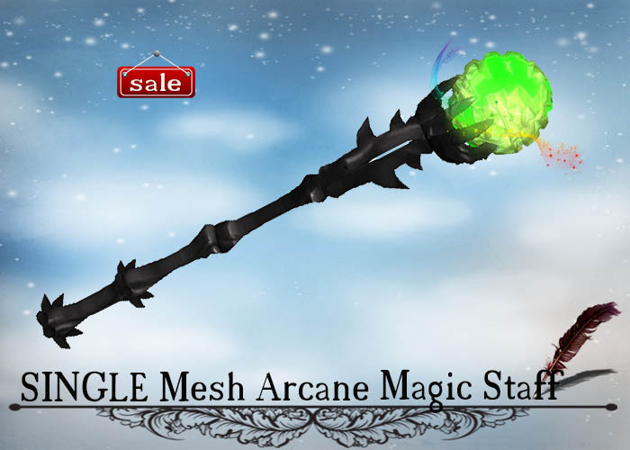 SINGLE Mesh Arcane Magic Staff v. 33