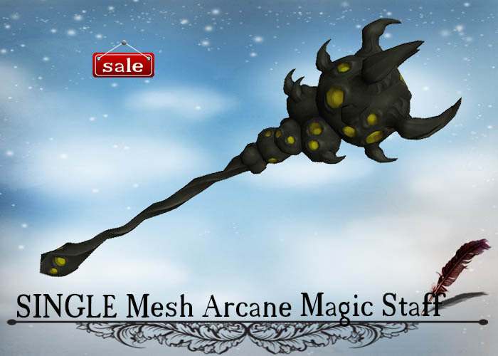 SINGLE Mesh Arcane Magic Staff v. 39
