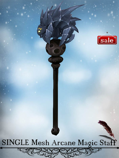 SINGLE Mesh Arcane Magic Staff v. 46
