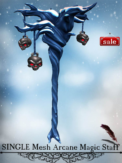 SINGLE Mesh Arcane Magic Staff v. 53