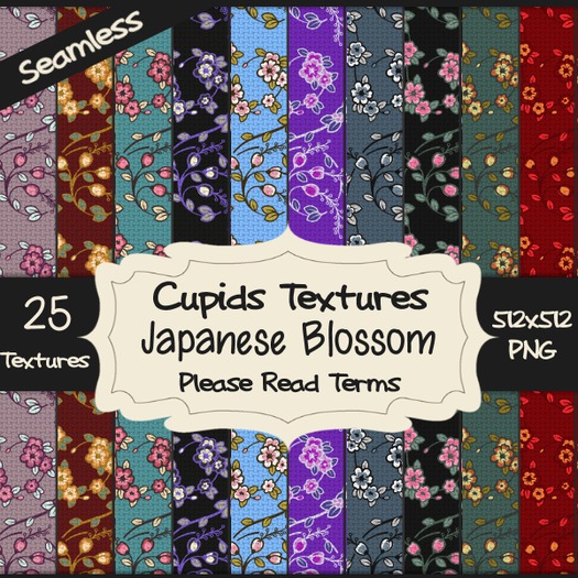 *Cupids Textures * 25 JAPANESE BLOSSOM