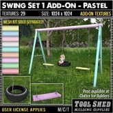 Tool Shed - Swing Set 1 Add-On - Pastel