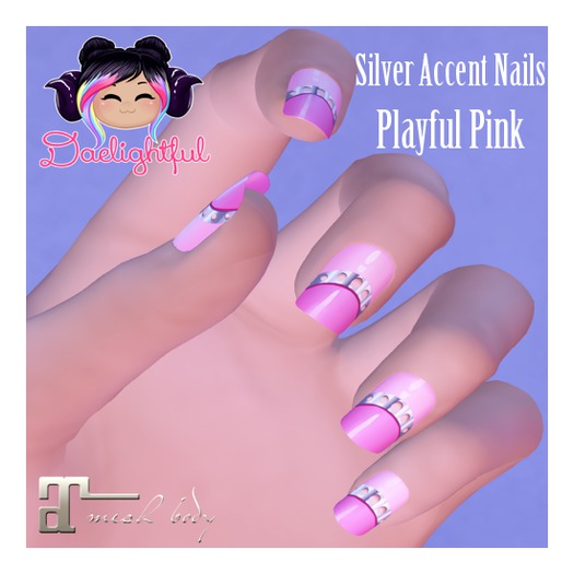 Daelightful - Silver accent - Playful pink - HUD