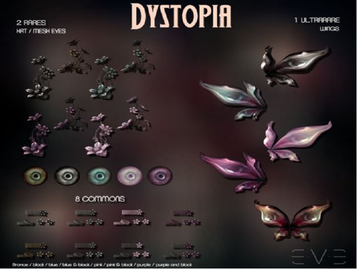 E.V.E DYSTOPIA Jewelry Set Blue