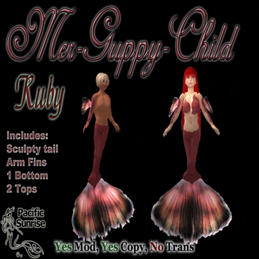 (PS) Mer-Guppy Ruby Child Boxed