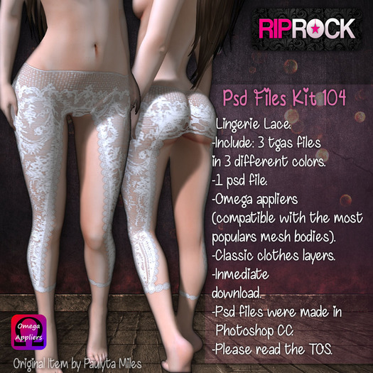 RipRock - Kit 104, Omega Applier, psd, tga, full perms