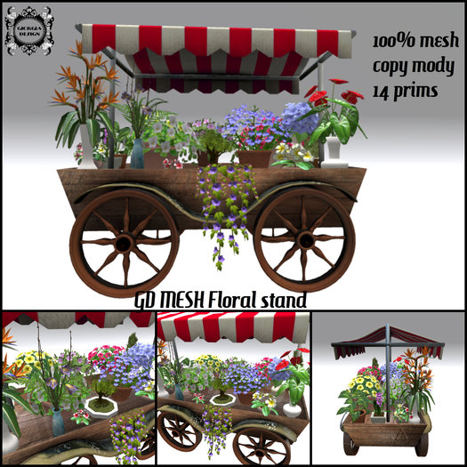 GD MESH Floral stand