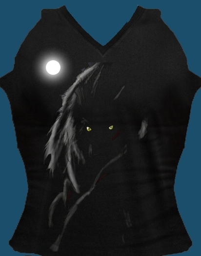 werewolf black tee UNISEX